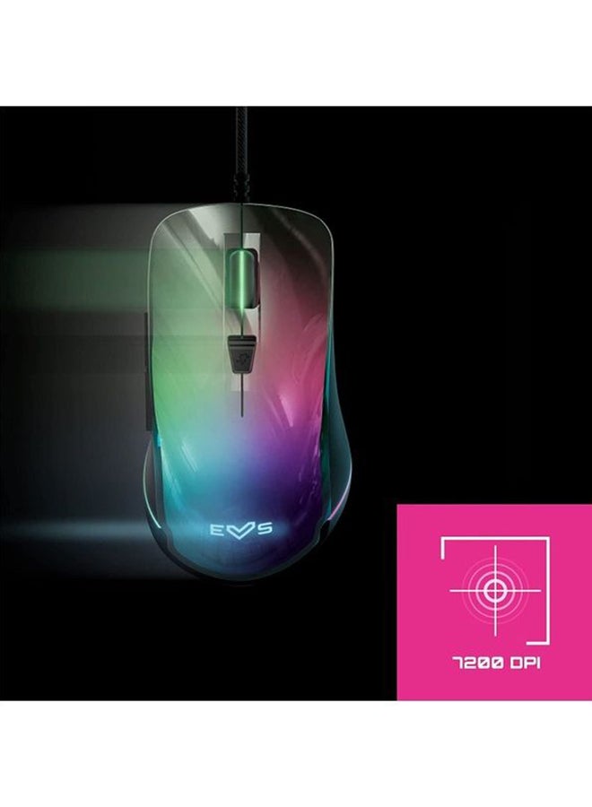 Energy Sistem - ES Gaming Mouse ESG M3 Neon Mouse Gamer (Mirror Effect, USB Braided Cable, RGB LED Light, 7200 dpi) - Image 1