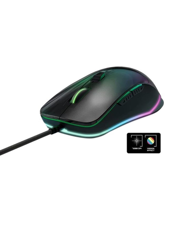 Energy Sistem - ES Gaming Mouse ESG M3 Neon Mouse Gamer (Mirror Effect, USB Braided Cable, RGB LED Light, 7200 dpi) - Image 1