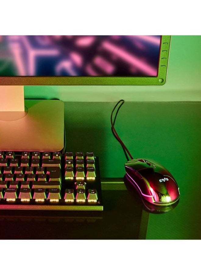 Energy Sistem - ES Gaming Mouse ESG M3 Neon Mouse Gamer (Mirror Effect, USB Braided Cable, RGB LED Light, 7200 dpi) - Image 1