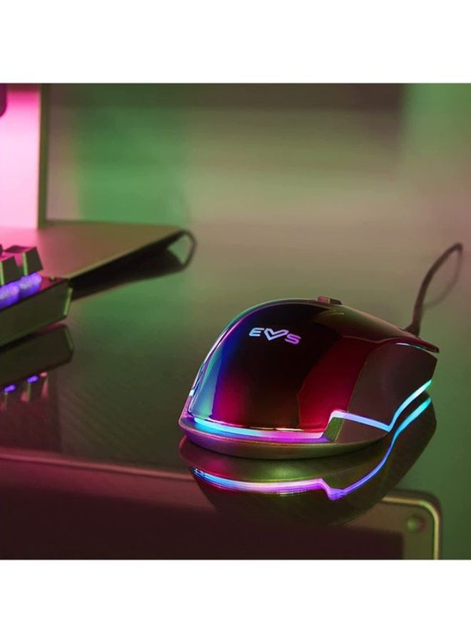 Energy Sistem - ES Gaming Mouse ESG M3 Neon Mouse Gamer (Mirror Effect, USB Braided Cable, RGB LED Light, 7200 dpi) - Image 1