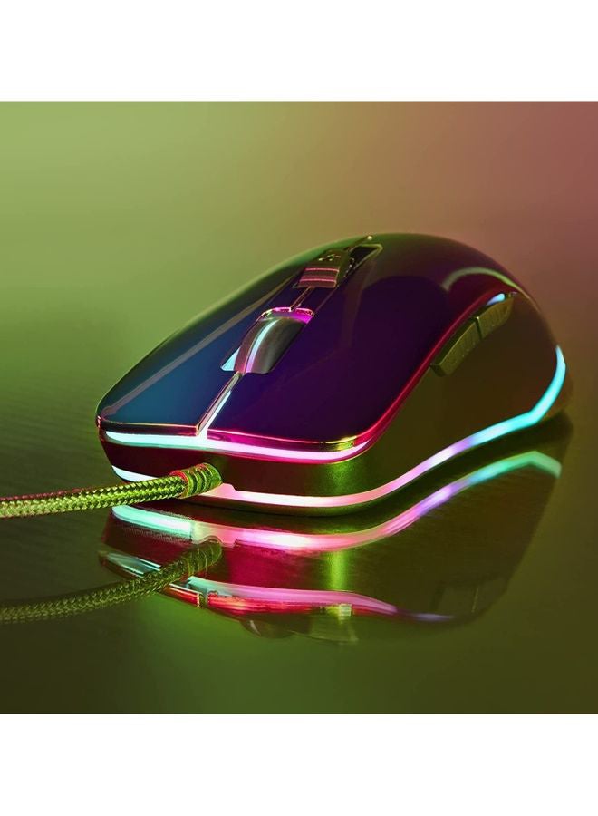 Energy Sistem - ES Gaming Mouse ESG M3 Neon Mouse Gamer (Mirror Effect, USB Braided Cable, RGB LED Light, 7200 dpi) - Image 1
