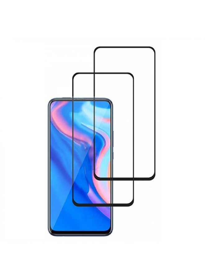 MARGOUN 2-Piece Tempered Glass Screen Protector For Huawei Y9s Black/Clear - Image 1