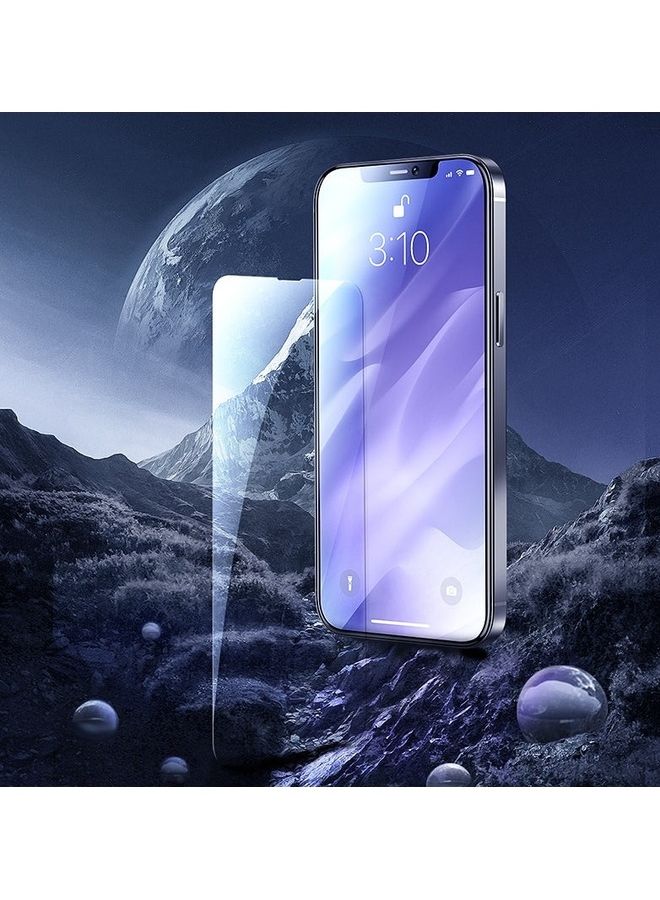 JOYROOM - JR-PF597 Knight Series HD Tempered Glass Screen Protector 2.5D For iPhone 12 PRO MAX 6.7 inch 2 IN 1 - Clear - Image 1