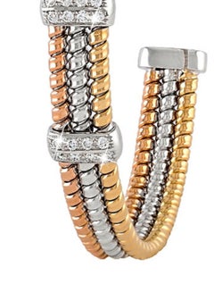 LIALI JEWELLERY 18K Gold Tessitore Multilayer Bangle  - Image 3