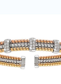 LIALI JEWELLERY 18K Gold Tessitore Multilayer Bangle  - Image 5