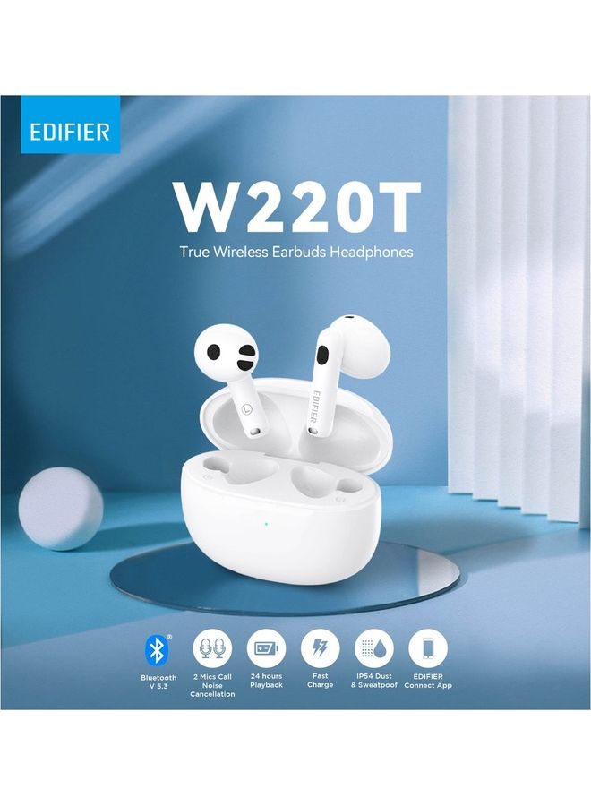 W220T True Wireless Earbuds - White