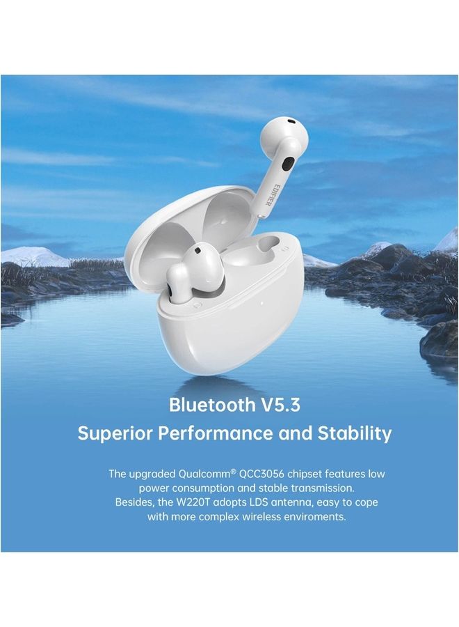 W220T True Wireless Earbuds - White