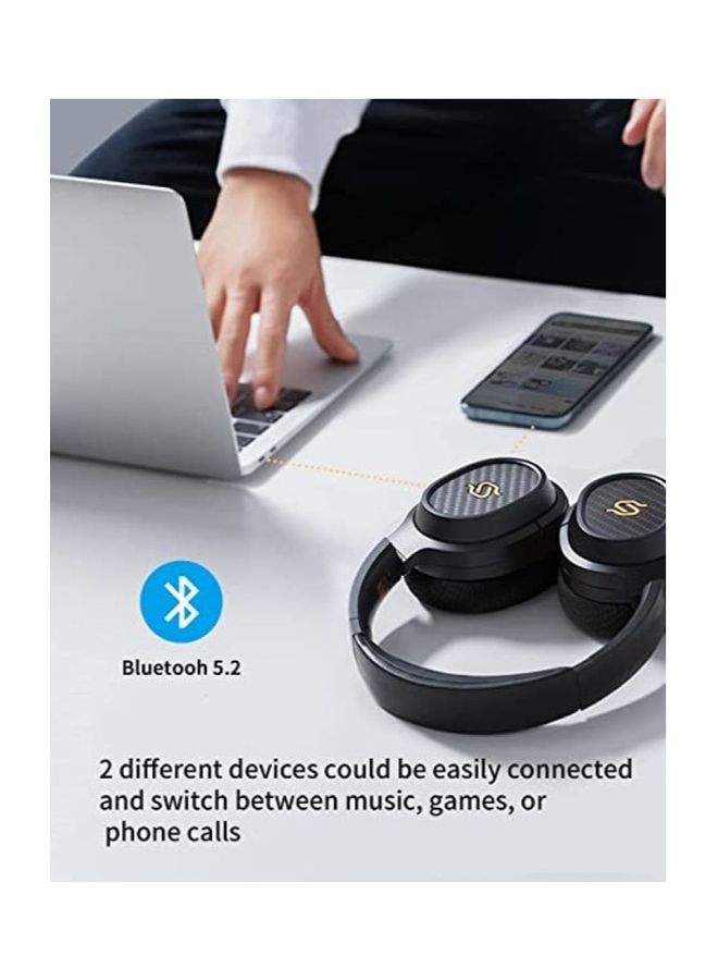 EDIFIER STAX Spirit S3 Wireless Planar Magnetic Headphone, Bluetooth Hi-Fi Headphone with Hi-Res & Snapdragon Sound with Mic for Audiophiles, Home, Studio - Black - Image 4
