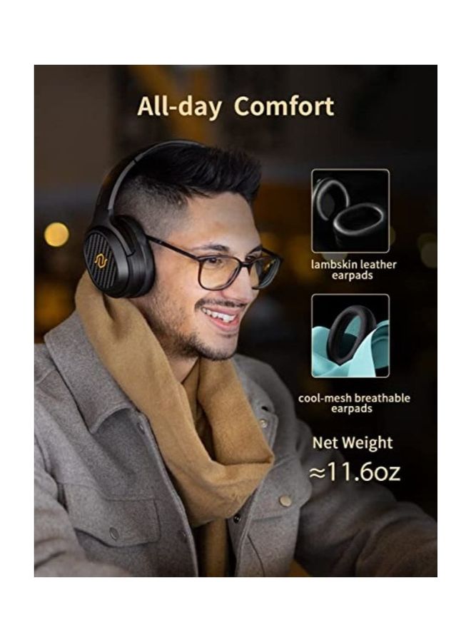 EDIFIER STAX Spirit S3 Wireless Planar Magnetic Headphone, Bluetooth Hi-Fi Headphone with Hi-Res & Snapdragon Sound with Mic for Audiophiles, Home, Studio - Black - Image 5