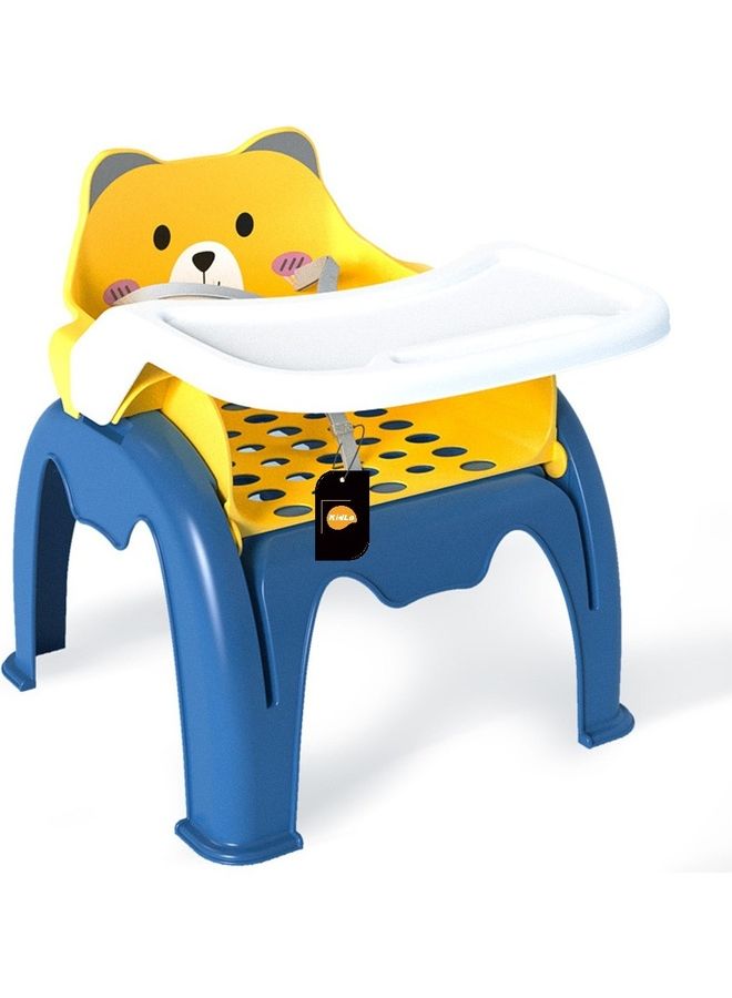 كيدل كرسي للأطفال حديثي المشي متعدد الاستخدامات وقابل للطي للاستحمام وغسل الشعر بالشامبو مع طبق للطعام - Image 1
