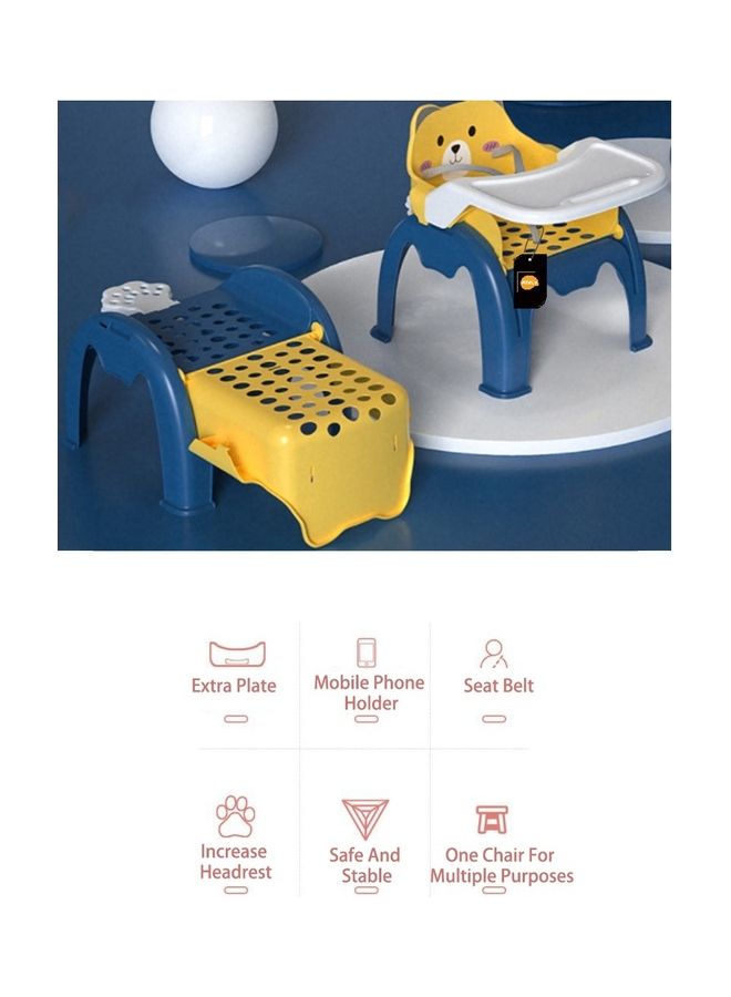 كيدل كرسي للأطفال حديثي المشي متعدد الاستخدامات وقابل للطي للاستحمام وغسل الشعر بالشامبو مع طبق للطعام - Image 2
