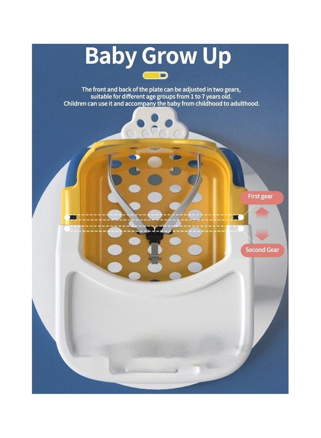 كيدل كرسي للأطفال حديثي المشي متعدد الاستخدامات وقابل للطي للاستحمام وغسل الشعر بالشامبو مع طبق للطعام - Image 4