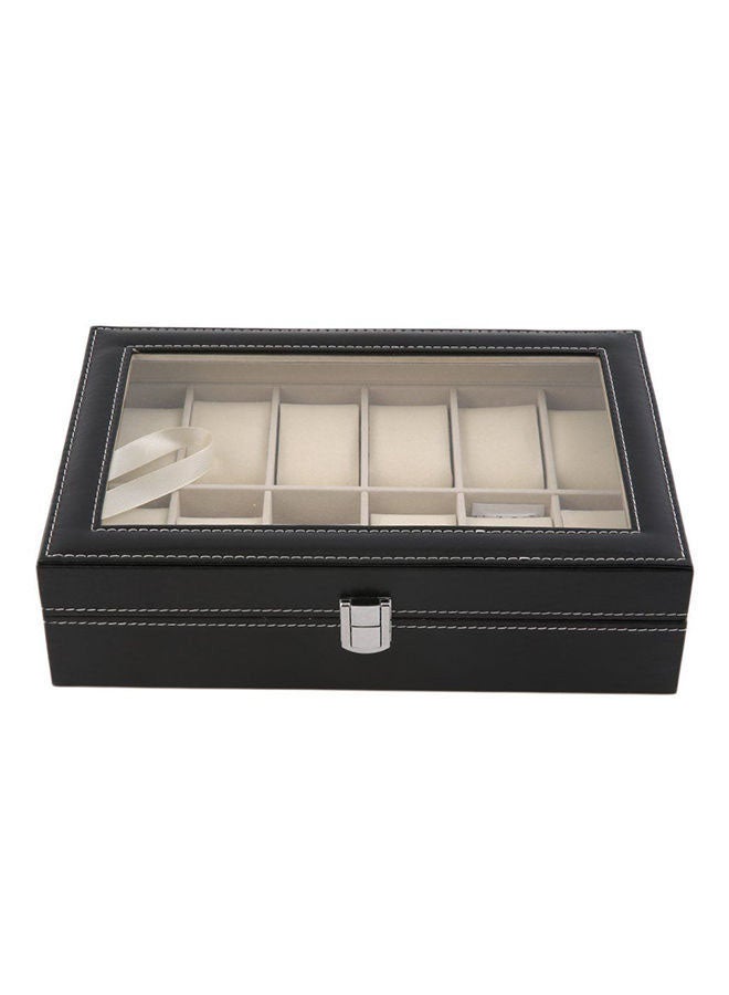 LESHP 12-Grid Watch Storage Box ZG666600  - Image 2