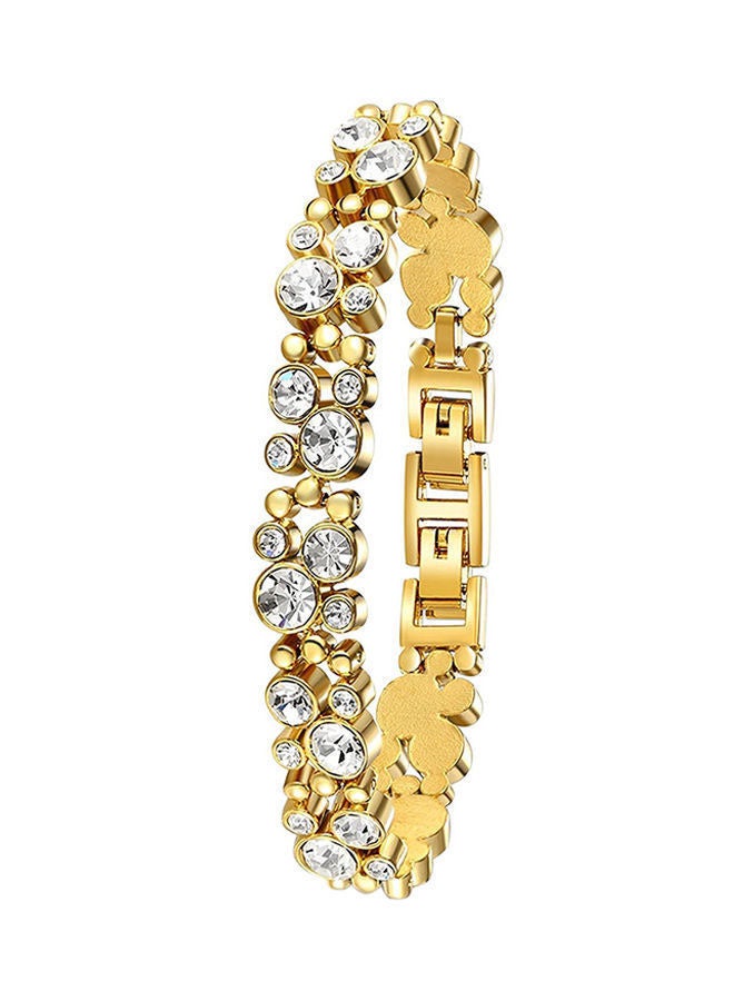 De Vani - Women's Stone Studded Analog Watch D0097 With Bracelet Set - Image 1