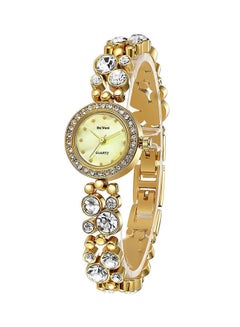 De Vani Women's Stone Studded Analog Watch D0097 With Bracelet Set  - Image 3