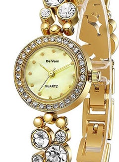 De Vani Women's Stone Studded Analog Watch D0097 With Bracelet Set  - Image 4