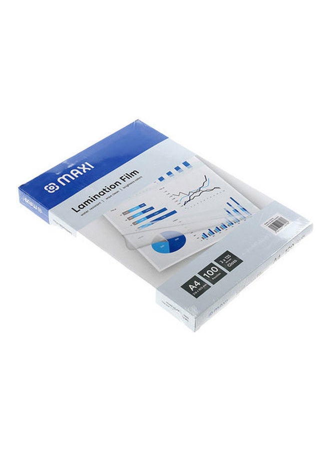 Maxi 100-Piece Laminating Pouch Film Set Clear  - Image 2