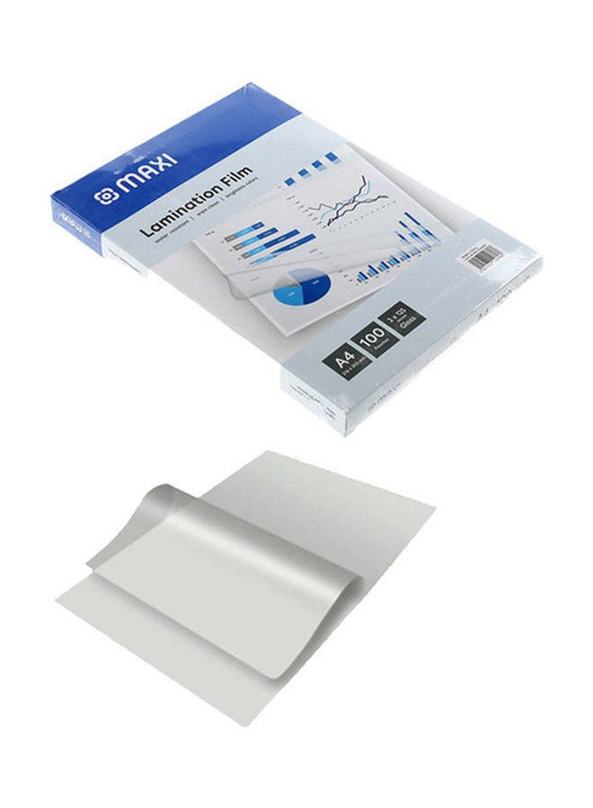 Maxi 100-Piece Laminating Pouch Film Set Clear  - Image 3
