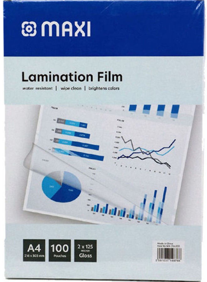 Maxi 100-Piece Laminating Pouch Film Set Clear  - Image 4