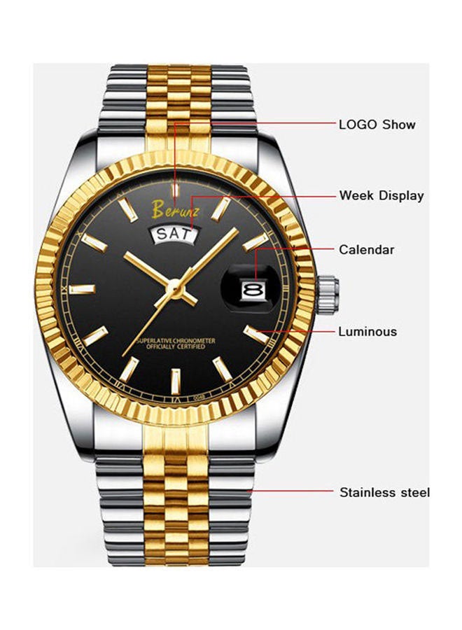 Berunz Men's Analog Quartz Watch - Image 2