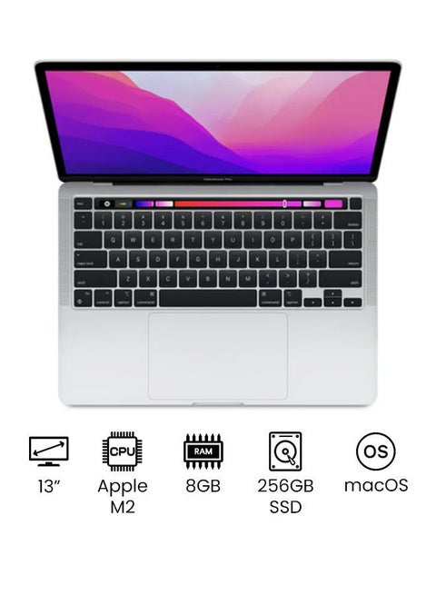 MacBook Pro MNEP3 13-Inch Display : Apple M2 chip with 8-core CPU and 10-core GPU, 256GB SSD, English Keyboard(International Version) Silver