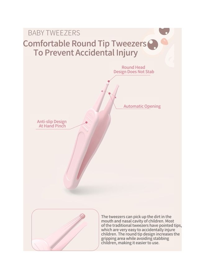 كيدل طقم مانيكير وباديكير من أدوات العناية بالطفل مع حافظة ظريفة وقصافة أظافر ومبرد ومقص للأطفال حديثي الولادة والمشي - Image 2