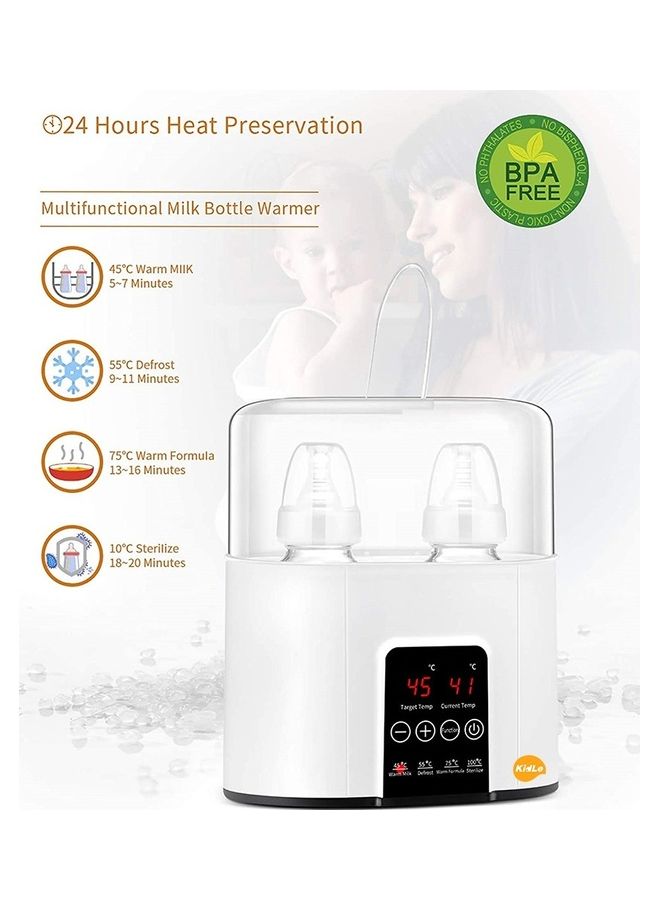 Kidle 4 In 1 Multifunctional Intelligent Thermostatic Double Bottle Warmer  - Image 3