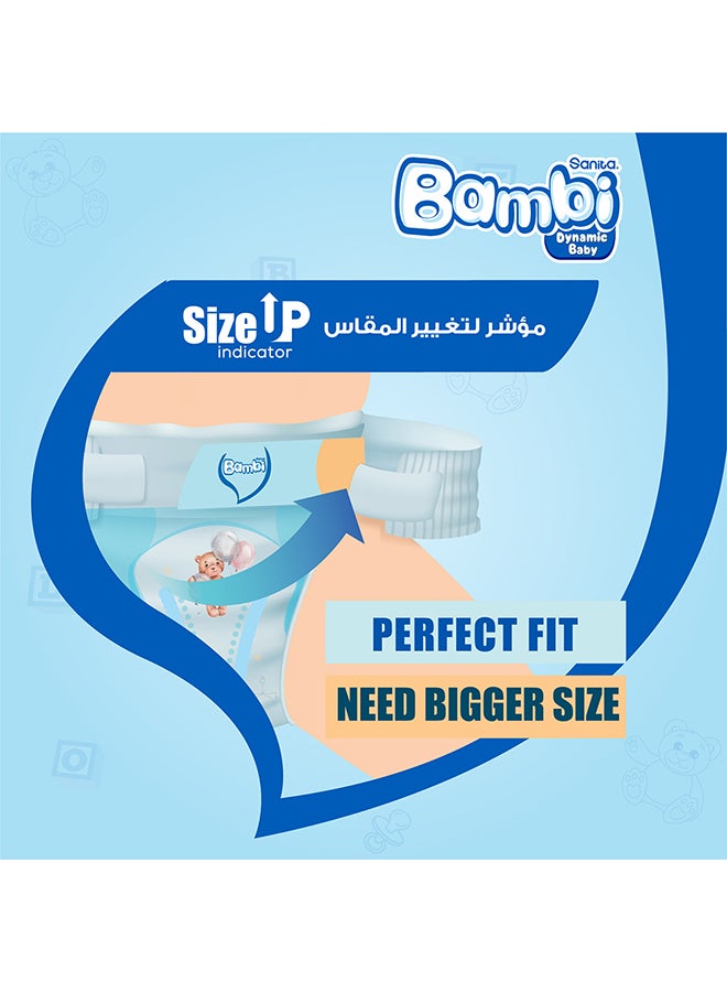 Sanita Bambi - Size 4, Large, 8-16 Kg, Mega Pack, 80 Diapers - Image 1
