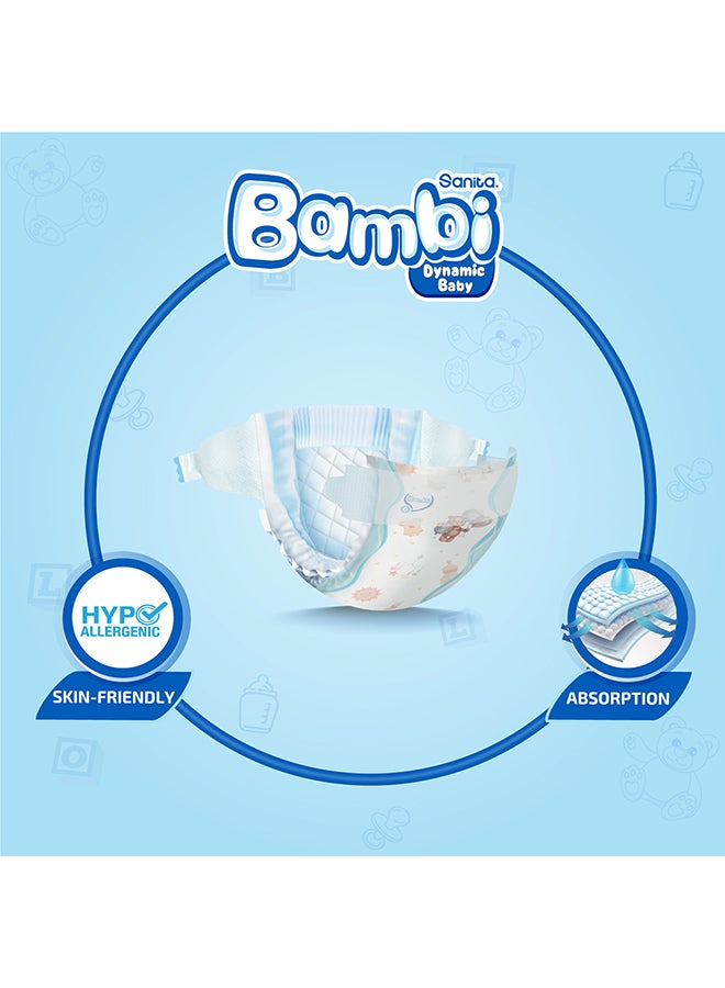 Sanita Bambi Baby Diapers Jumbo Box Size 6, XX Large +16 KG, 58 Count  - Image 5