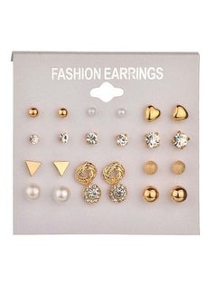 12 Pieces Stud Earrings Set - v1665736352/N16535978A_1