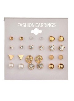 Generic 12 Pieces Stud Earrings Set  - Image 1