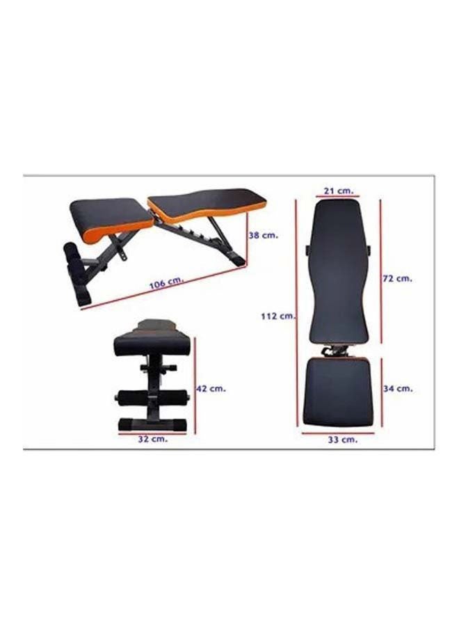 Rock Pow - Adjustable Strength Training Bench 112x42x33cm - Image 1