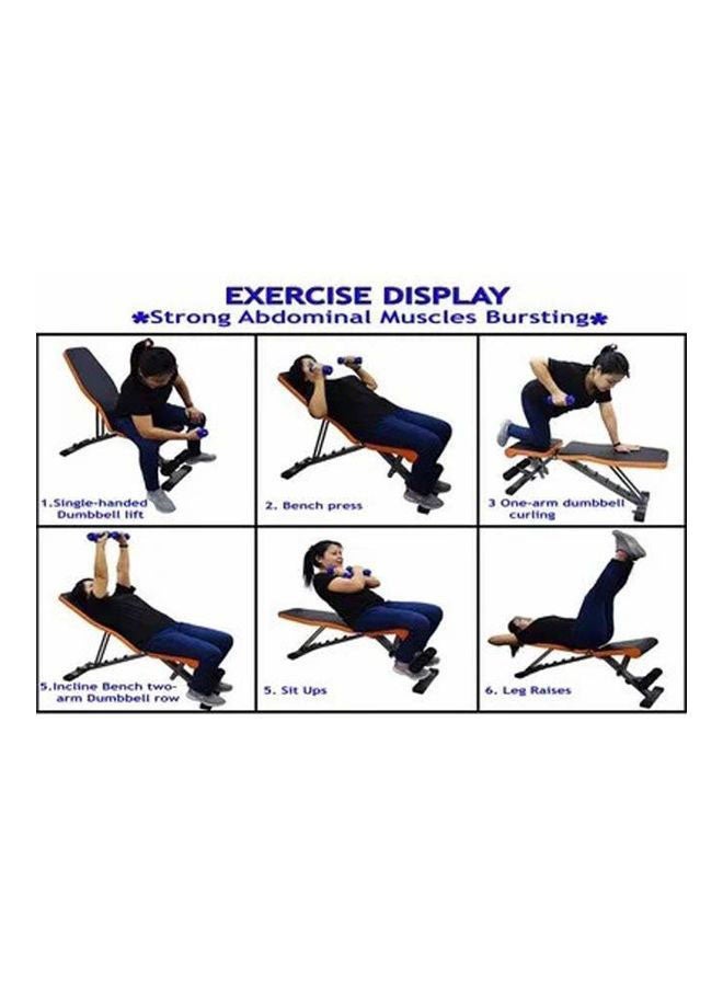 Rock Pow - Adjustable Strength Training Bench 112x42x33cm - Image 1