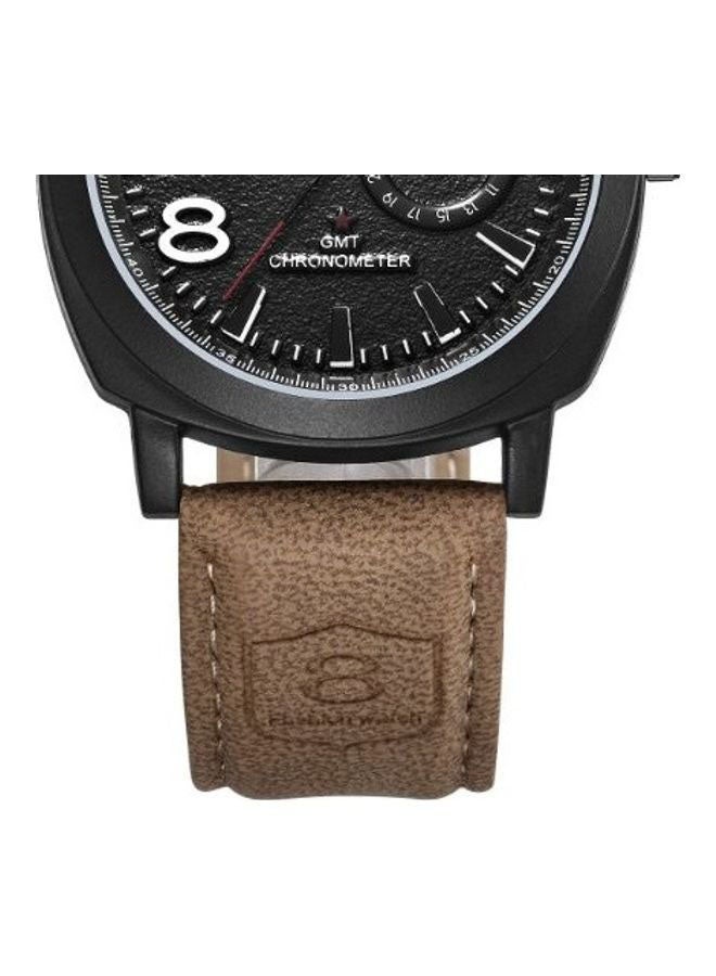 Elanova - Leather Analog Wrist Watch - Image 1