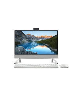 Inspiron 5410 AIO Desktop With 23.8-Inch Display, Core i7-1255U Processer/8GB RAM/256GB SSD + 1TB HDD/2GB Nvidia Geforce Graphics Card English Silver