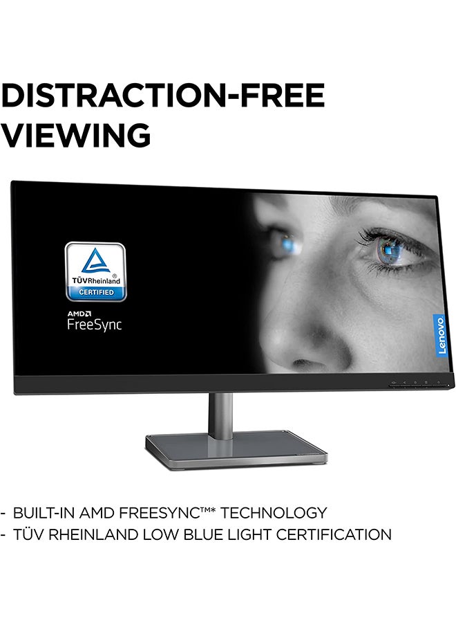 Lenovo - 29-Inch Monitor IPS 21:9 Ultra Wide FullHD WLed 90 Hz With HDMI, DP,built in Speakers,AMD FreeSync Black - Image 1