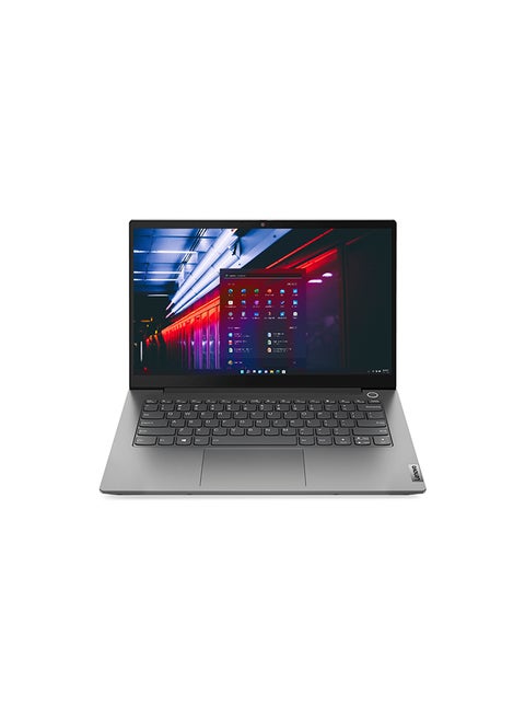 ThinkBook 14 G2 ITL (‎20VD0012AD) Laptop With 14-Inch FHD Display, Core i5-1135G7 Processer/8GB RAM/256GB SSD/Integrated Intel Iris Xe Graphics/Windows 10 Pro 64 English/Arabic grey