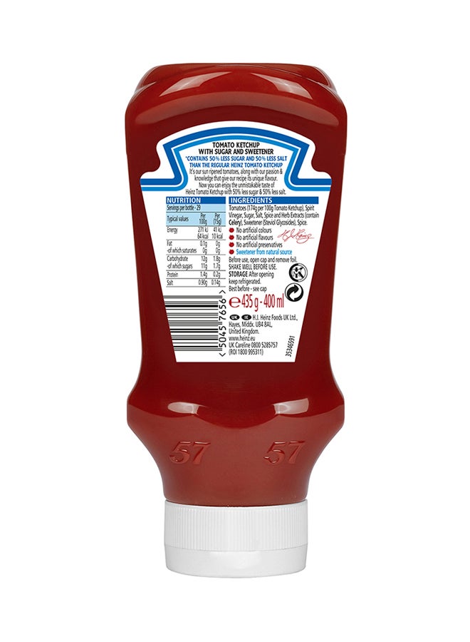 Heinz - Tomato Ketchup Less Sugar And Salt 435grams - Image 1