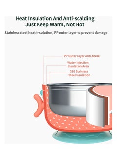 Kidle Children's Meal Bowl Removable 316 Stainless Steel Water-filled Insulation Infant Food Supplement Tableware  - Image 3