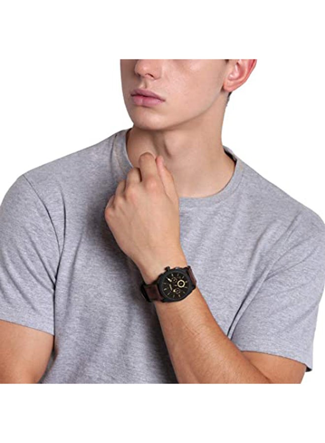 FOSSIL - Men's Water Resistant Analog Watch FS4656 - 42 mm - Brown - Image 1