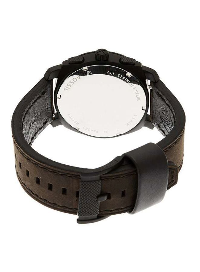 FOSSIL - Men's Water Resistant Analog Watch FS4656 - 42 mm - Brown - Image 1