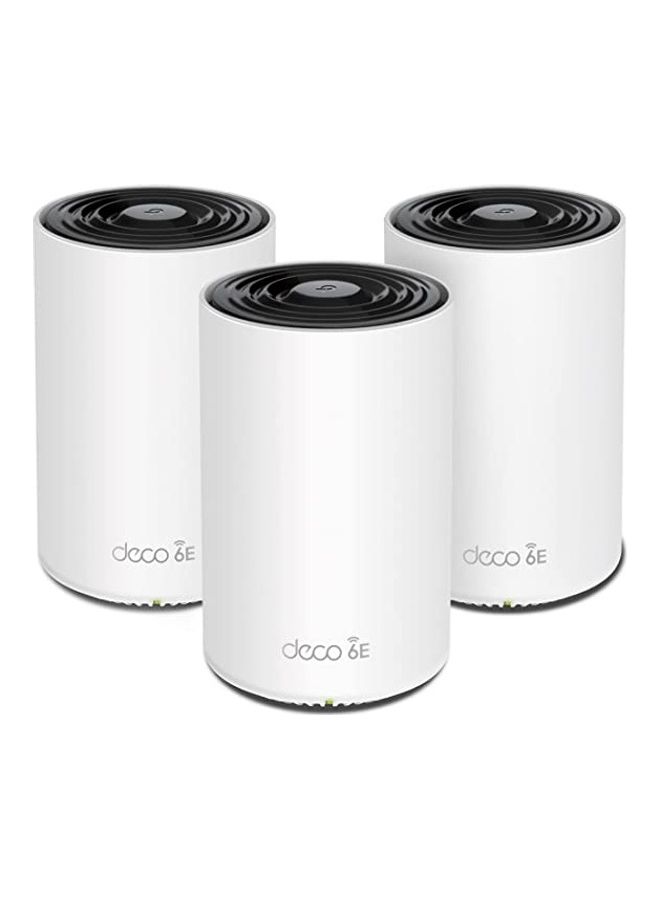 TP-LINK - Deco XE75 AXE5400 Whole Home Mesh Wi Fi 6E System, Tri Band Wi Fi, Gigabit Ports, Deco XE753 pack, DECO XE75 white - Image 1
