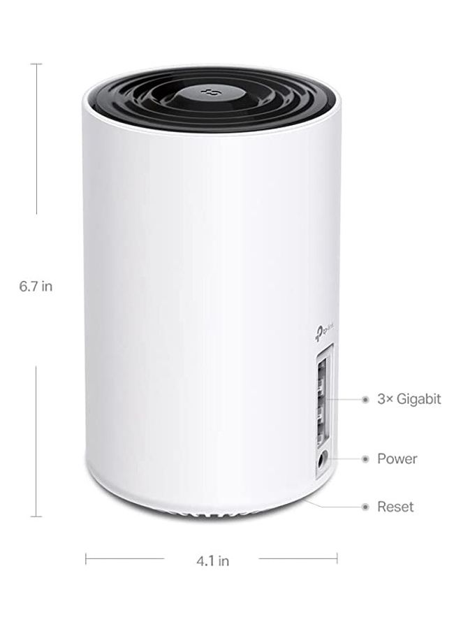 TP-LINK - Deco XE75 AXE5400 Whole Home Mesh Wi Fi 6E System, Tri Band Wi Fi, Gigabit Ports, Deco XE753 pack, DECO XE75 white - Image 1