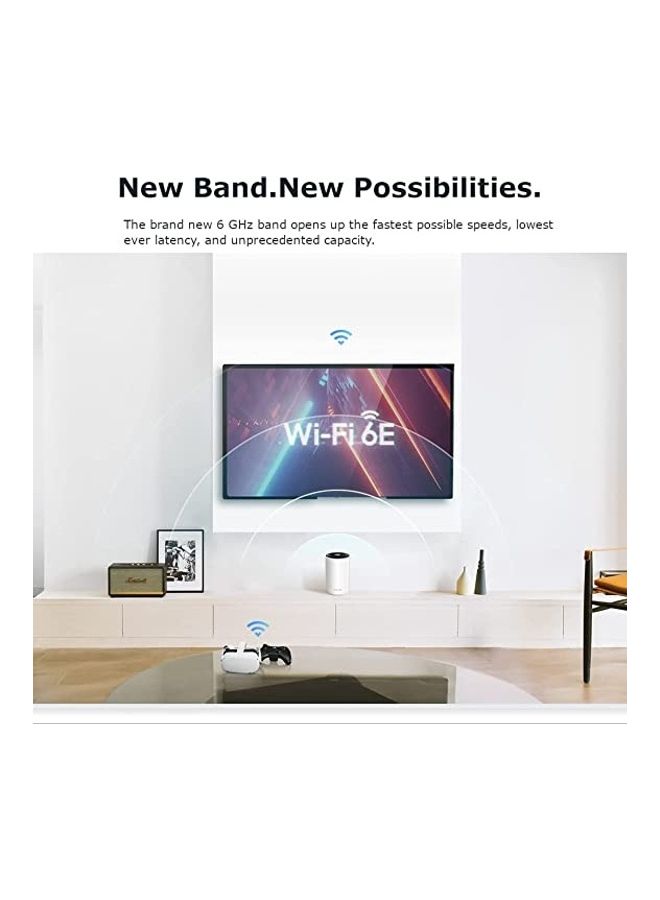 TP-LINK - Deco XE75 AXE5400 Whole Home Mesh Wi Fi 6E System, Tri Band Wi Fi, Gigabit Ports, Deco XE753 pack, DECO XE75 white - Image 1