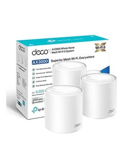 Deco X50 AX3000 Whole Home AI-Driven Mesh Wi-Fi 6 System white