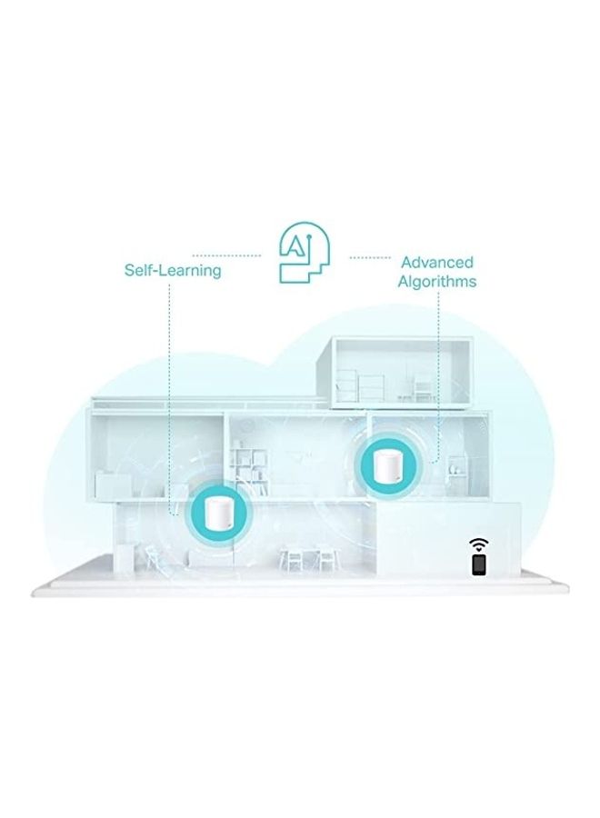 TP-LINK - Deco X50 AX3000 Whole Home AI-Driven Mesh Wi-Fi 6 System white - Image 1