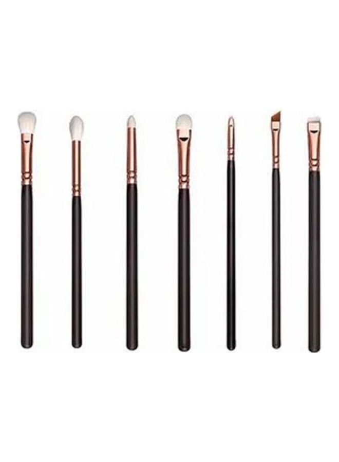 Rock Pow 15-Piece Vol. 1 Face And Eye Makeup Brush Set Brown/Rose Gold/Black  - Image 2