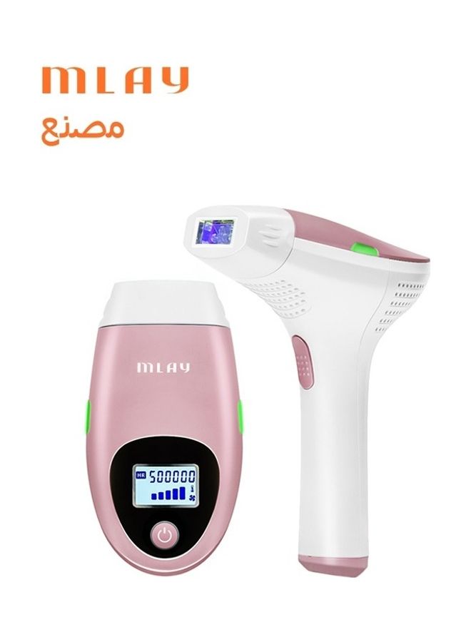 MLAY Home Laser IPL Hair Removal Device With Bikini Removal lamp Pink - Image 5