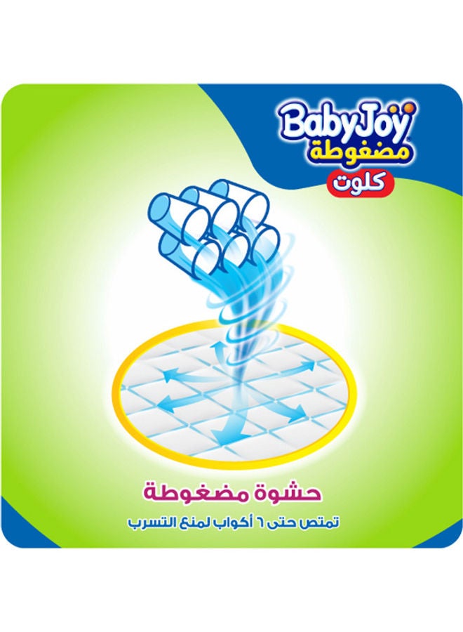 BabyJoy - Compressed Culotte Pants Diaper, Size 3, Medium, 6-12 Kg, Jumbo Box, 96 Diapers - Image 1