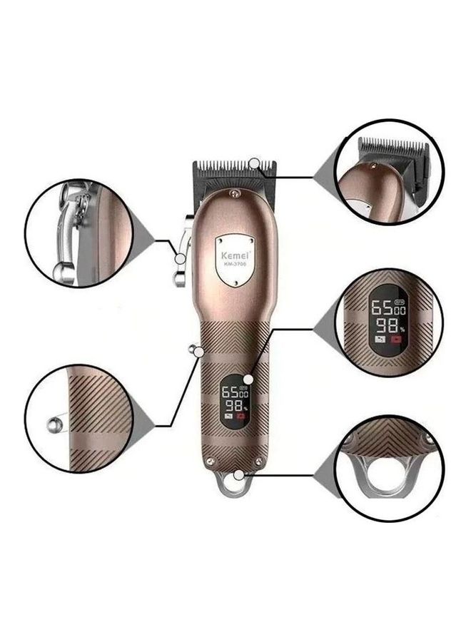 كيمي ماكينة حلاقة الشعر واللحية الكهربائية الاحترافية القابلة لإعادة الشحن والمصنوعة بالكامل من المعدن - Image 4